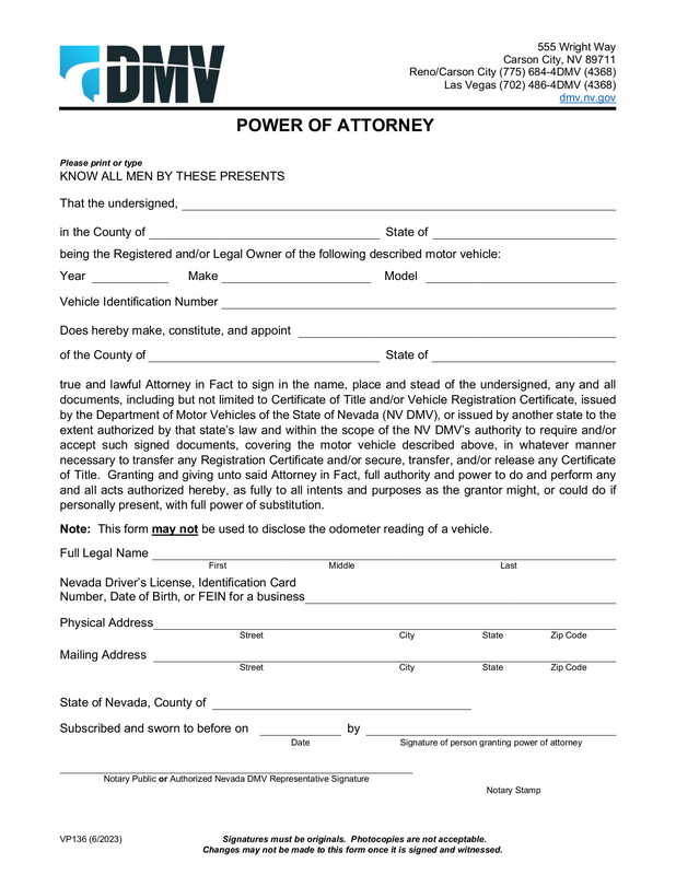 Power of Attorney in Montana (economic)